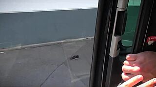 glasses slip down as shy blonde teacher's tight pussy gets cum-drenched in the taxi