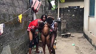 She Craves Fucking Two Biggest Hood Cocks Raw