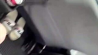 streetwalker gulps cum straight from dick after massive facial blast in car pov