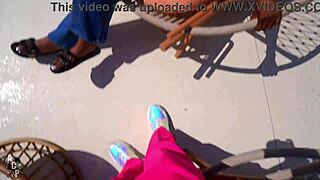 yum thee boss spots young stud n drops her ebony cougar pussy on his bbc!