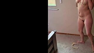 Hot BLONDE WIFE films CLOSE UP sextape BLOWJOB and DOGGY with HUSBAND.