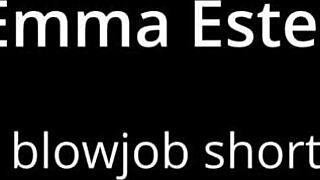 emma ester's juicy slowmo blowjob has me teasing cum in mouth