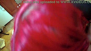 Chubby Old Dude's Dick Deepthroated by Moaning Redhead Teen Amateur