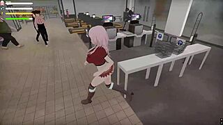 Roxane Flashes Big Ass Lingerie in Public Outdoor Exhibitionist Adventure