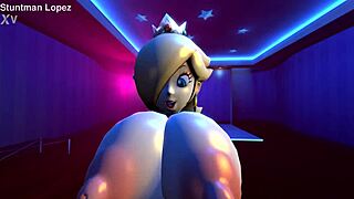 Big Tits Futanari Silverzard Pounds Huge Cock into Massive Ass Gaping