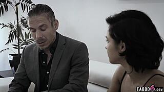 That creepy dad with big cock wrecked my tight babysitter pussy