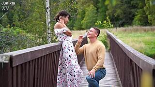 she made me a wild outdoor offer fuck her now in the forest