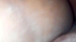 black girlfriend shows off small tits and cock