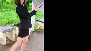 Horny Thai students compete in intense jerk off challenge compilation part one