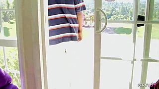 Tall ebony stepsis with saggy tits lures black stud for secret hairy pound