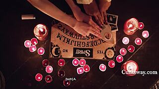 two cute girls' cunts grind hitachi scissoring orgasms with lana small august skye penny barber!!