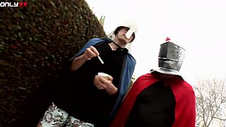 Veronica Rayne's Massive Tits Bounce As She Fucks Two Strangers Outside!