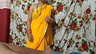 indian beauty wife's dirty talk drives wild doggystyle pounding in bedroom with husband close-up