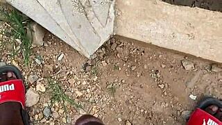 he pounded my wet milf pussy hard outdoors quick and hot