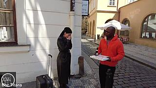 Curious how that big Italian ass handles BBC gangbang gaping?