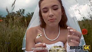 fiancée ditches wedding to bend over for stranger shepherd's hardcore fuck in ranch outdoors