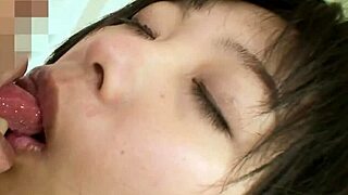 fat asian mature spreads hairy pussy for fingering toys then creampie pounding