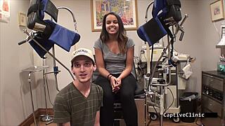 NOT SO FREE HEALTH CARE! LATEX NURSE SHEILA DANIELS HANDCUFFS PATIENT FOR ASS POUNDING!