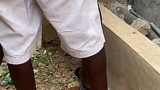 he pounded my wet milf pussy hard outdoors quick and hot