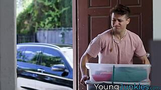 millie morgan blows me deep before i slam her wet cunt doggy style