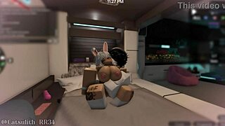 teasing tattooed snow bunny with blowjob before intimate sex part 1 🐰💋