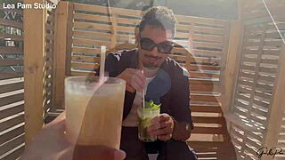 french babe lea pam tests massive suction dildo all day long