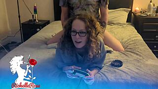 freeuse gamer girl bent over doggystyled and creampied hard part 2 🎮🍑💦