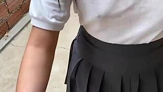 Cute Mexican Schoolgirl Loses Bet Sucks Classmate Cock In School Homemade