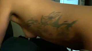 her mouth pussy and big tits covered in cum after intense sucking fucking session