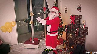 whoa, ditching mama noel to pound her wet pussy on christmas eve!