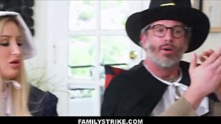 thanksgiving family orgy stepmom stepson stepdaughter stepdad fuckfest