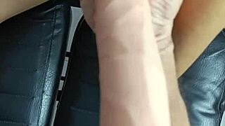 Homemade Close-Up 10 Inch Toy Stretches Pierced Nipple Babe's Tight Pussy Part 1