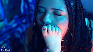 bratty girl trains him with footjob and demands foot worship all session