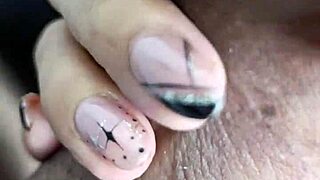 Homemade Close-Up 10 Inch Toy Stretches Pierced Nipple Babe's Tight Pussy Part 1