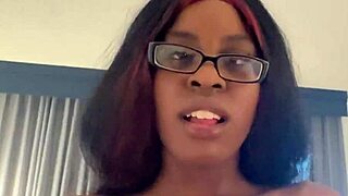 Watchin' Amyra's ebony casting, damn her tight pussy's amazin'