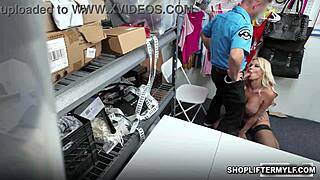 Naughty Officer Nicky Offers Busty Milf London River a Cock Deal