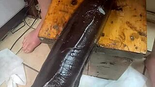 shovin huge hankeys toys in ass double penetration three at once stretchin me wide