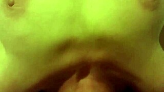 amateur girl deepthroats facefucked hard on bed in homemade blowjob session