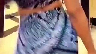 thick ebony ass in leggings bounces softer than waterbed