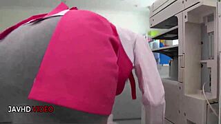 ever catch an asian office milf like chihiro akino blowing hard for secret creampie thrills?