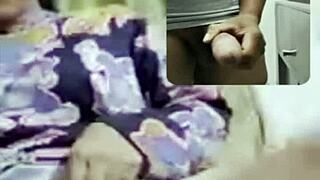 Video Call Leads to Double Cumshot