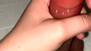 Watch me stroke this dildo pov homemade like it's real cock solo amateur toy play