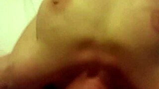 amateur girl deepthroats facefucked hard on bed in homemade blowjob session