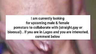 Lonely African Man Jerks Huge Cock After Naked Dance