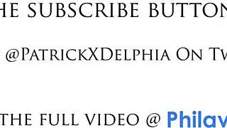 Cute Glasses Brunette Deepthroats Two Monster Cocks Hard