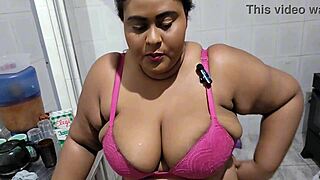 brazilian stepmom fucked hard in kitchen by stepson riding big ass tits till multiple cumshots squirt