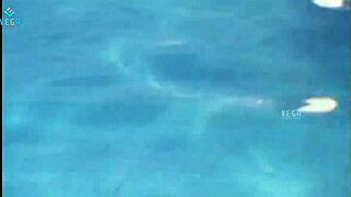 Unmarried Hot Couple's Bedroom Tease Turns Into Poolside Tit Play!