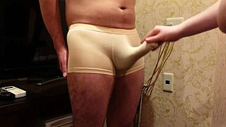 Weak Cock Bursts After Endless Rough Glans Slapping Torment