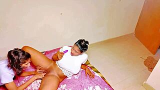 uttaran20's petite brunette milf gets fucked first time in ffm threesome with big cock deepthroat and doggystyle