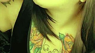 what if her lipstick smears all over while she sloppy deepthroats moaning on that fat dildo